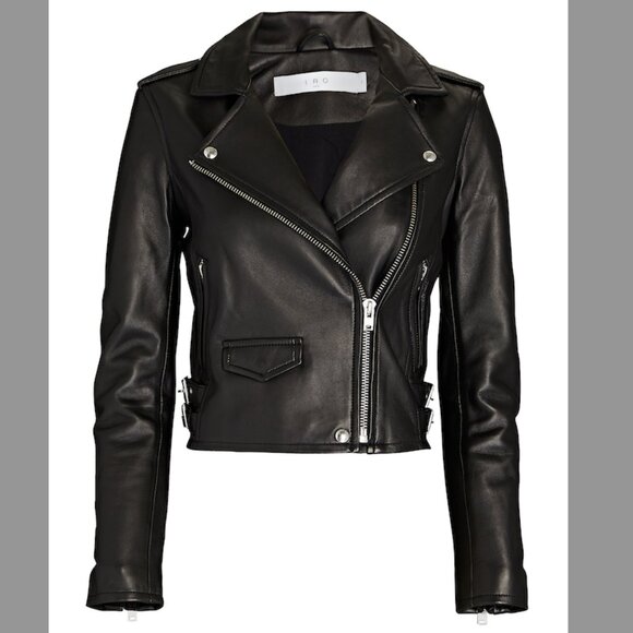 IRO Ashville Leather Jacket XXS/XS 34